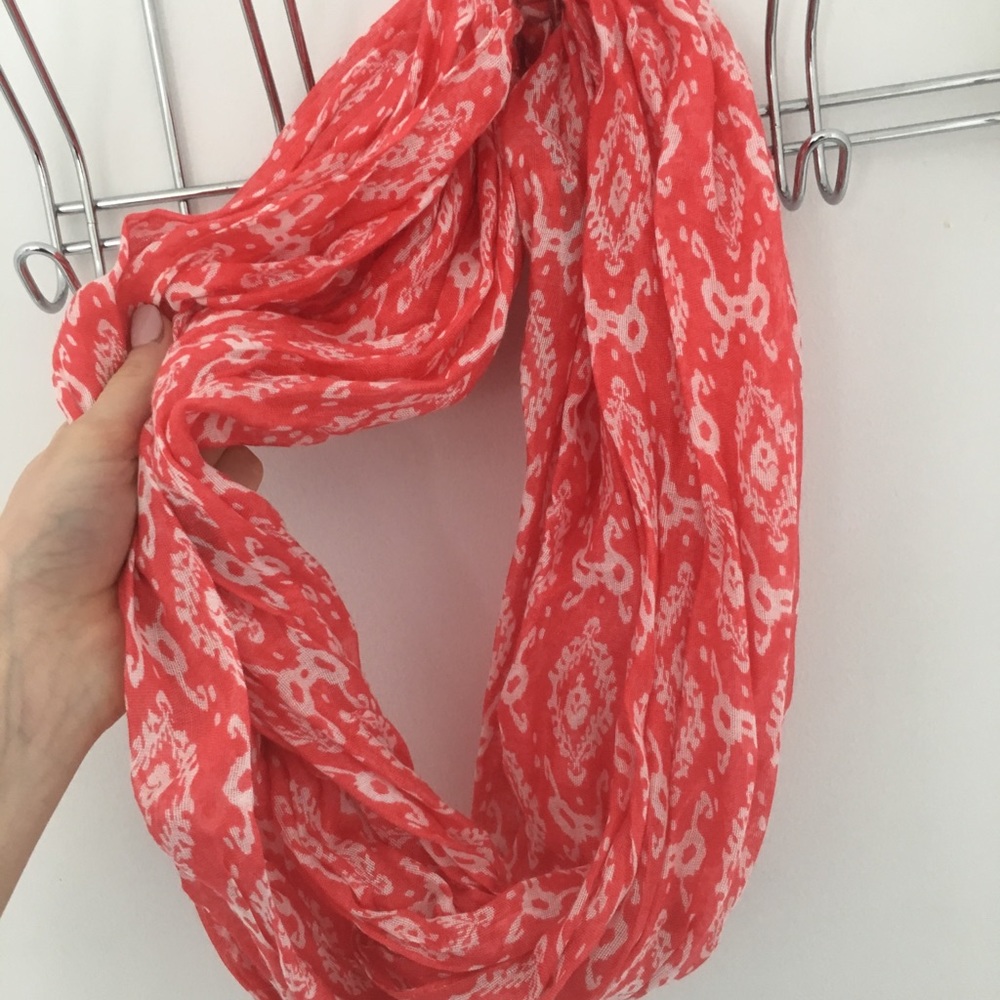 Coral Infinity Scarf